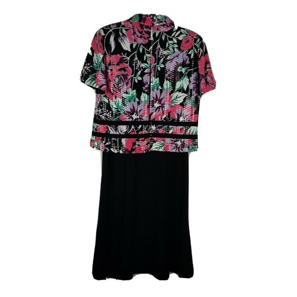 K Petite Collection Black Secretary Dress with Blazer ~ Sz 10P ~ Knee Length - Picture 7 of 12